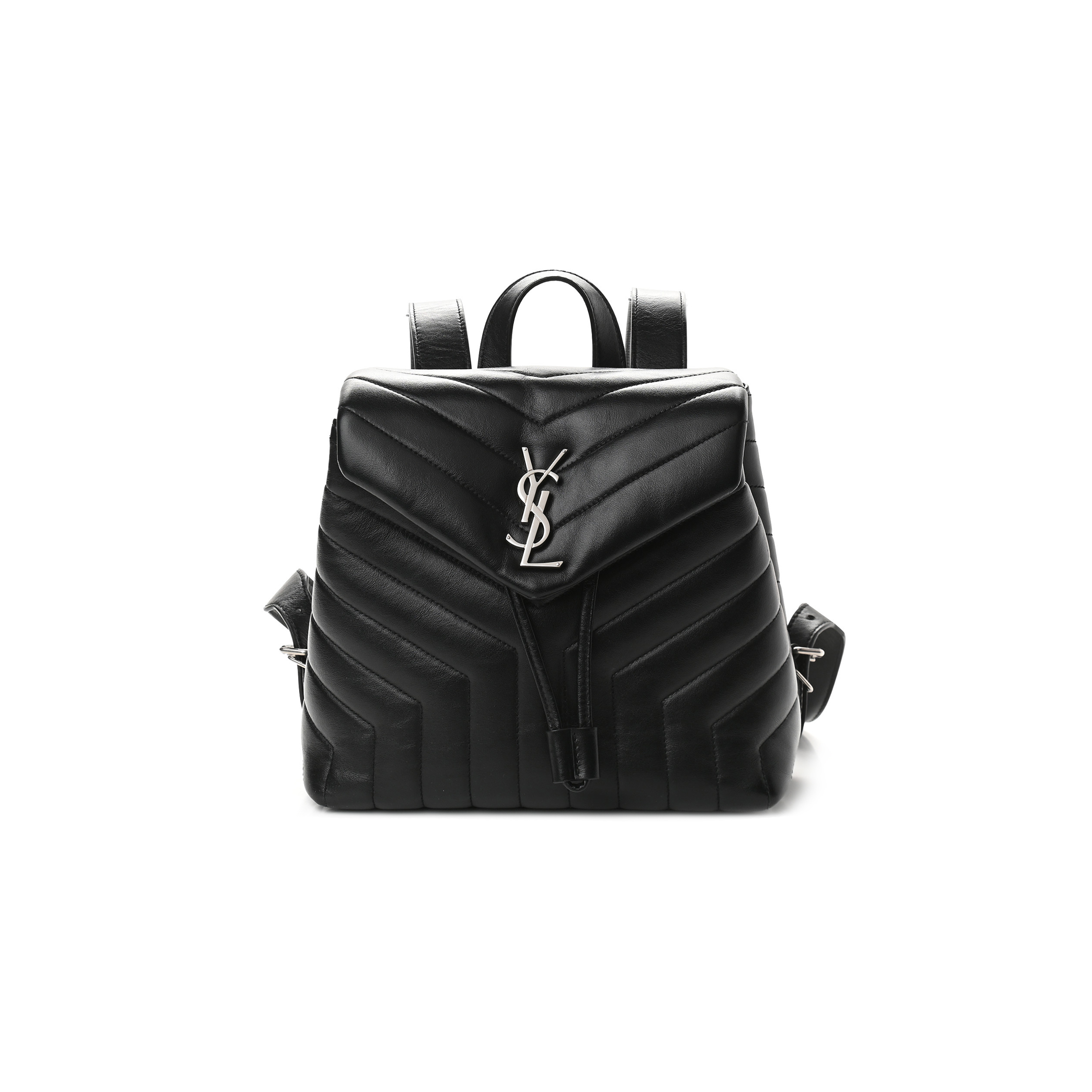 Y*L loulou small backpack black in quilted leather 516272909633 (26*22*11cm)